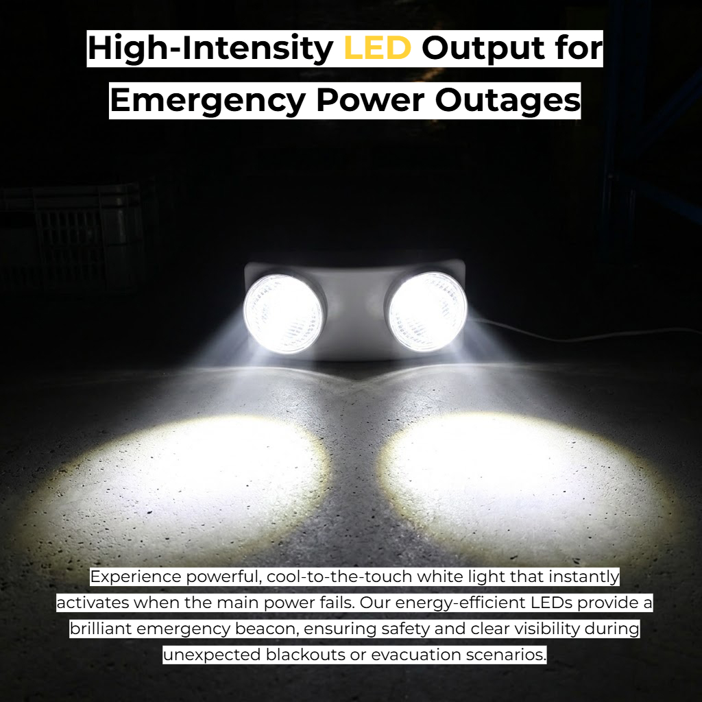 Doppelkopf-LED-Notleuchte 2500 – Power Outage Light Bewertung und Preis