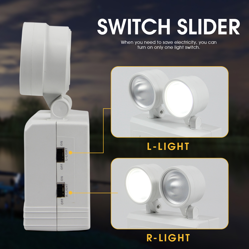 Dual-Kopf-Notfalllampe, drehba – Power Outage Light Bewertung und Preis